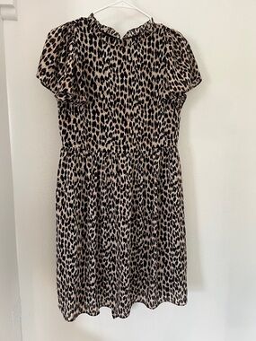 Leopard Print Short Sleeve LOFT Dress